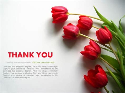 Thank You Slide With Flowers Powerpoint Slides | PowerPoint ...