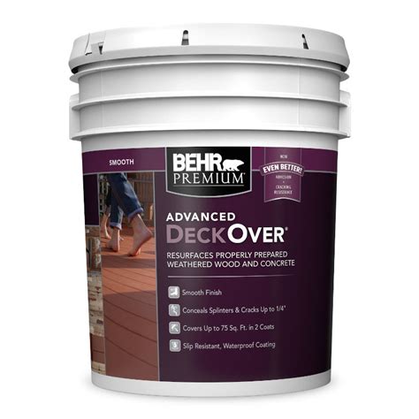 BEHR PREMIUM ADVANCED DECKOVER Smooth No 5000 UpCodes