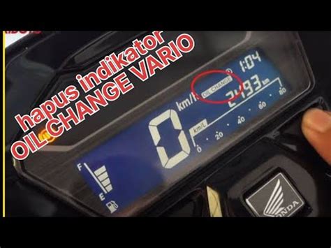 Menghilangkan Oil Change Punya Vario Oilchange Vario Tips