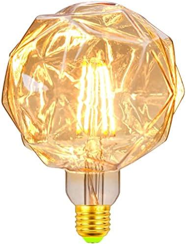 TIANFAN Ampoules LED Vintage 4W Blanc Chaud 2500Kelvin Big Globe