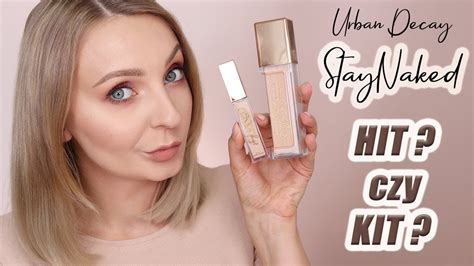 Test trwałości podkładu i korektora STAY NAKED Urban Decay YouTube