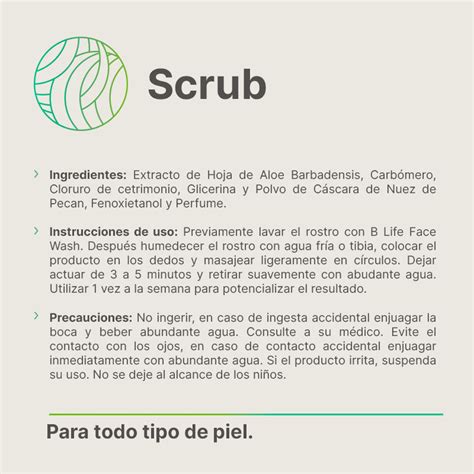 Exfoliante Facial B Life® 120 Ml Scrub B Life