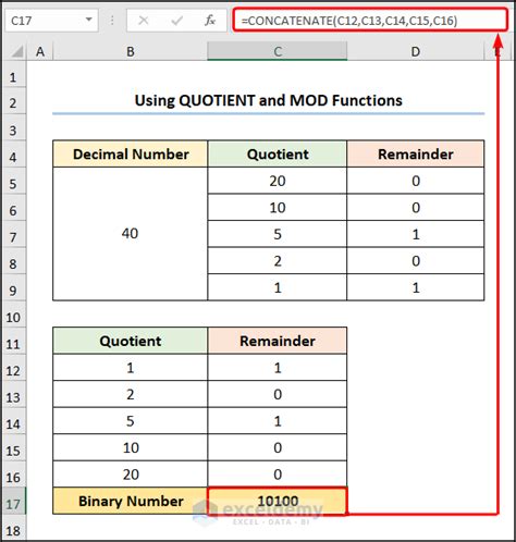 How To Convert Decimals To Binary In Excel 3 Methods