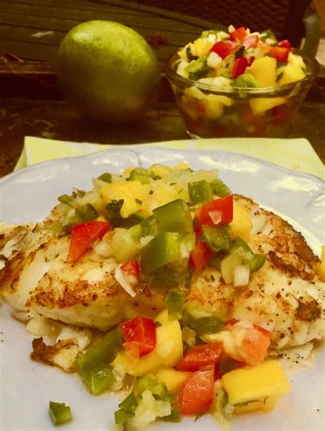 Grilled Grouper And Mango Salsa