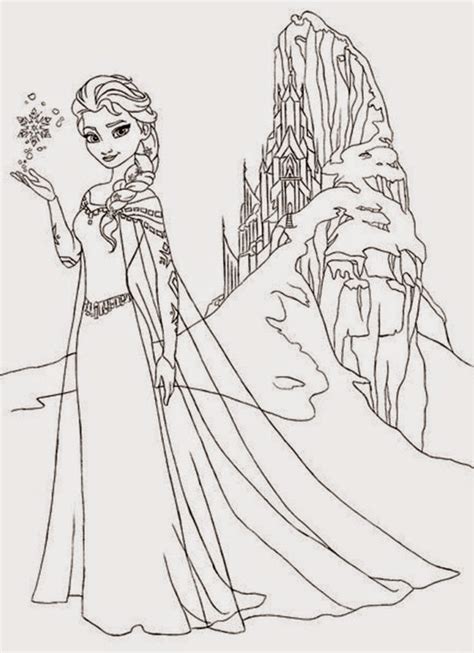 Coloring Pages: Frozen Castle Coloring Pages Free and Printable