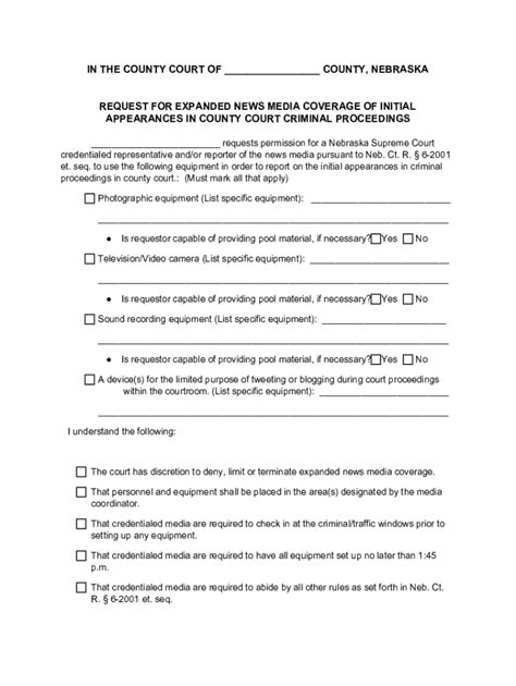 Fillable Online Notice Of Request For Expanded Media Coverage Fax