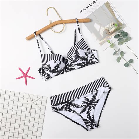 Style Swimsuit Printing Hard Cover Split Bikini Swimwear On Luulla