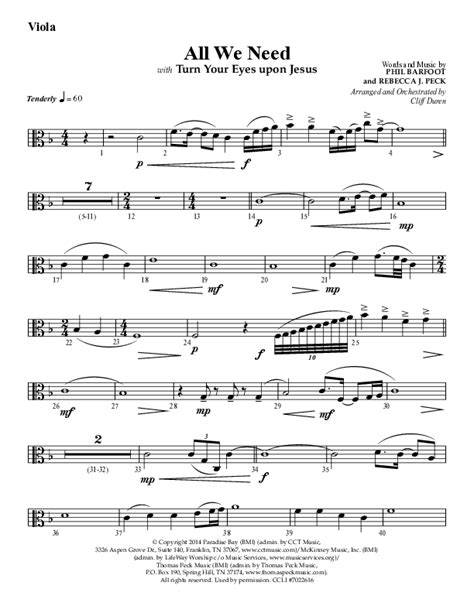 All We Need With Turn Your Eyes Upon Jesus Choral Anthem Satb Viola Sheet Music Pdf Lifeway