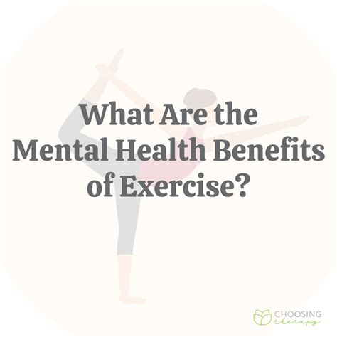 Exercise And Mental Health What Are The Benefits Choosing Therapy