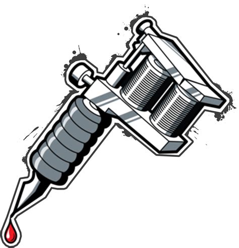 Tattoo Machine Gun PNG Clipart PNG Mart