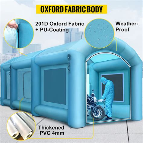 Happybuy Inflatable Paint Booth X X Ft With Blowers Inflatable