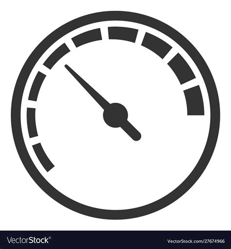 Measurer black icon measurement and indicator Vector Image