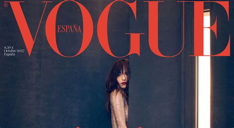 Dakota Johnson Covers Vogue Spain In A Bedazzled Bodysuit Dakota