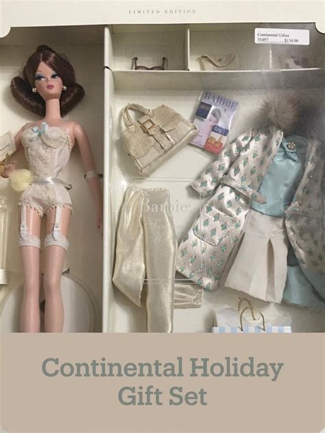 Vintage Continental Holiday Barbie Gift Set Fashion Model Etsy