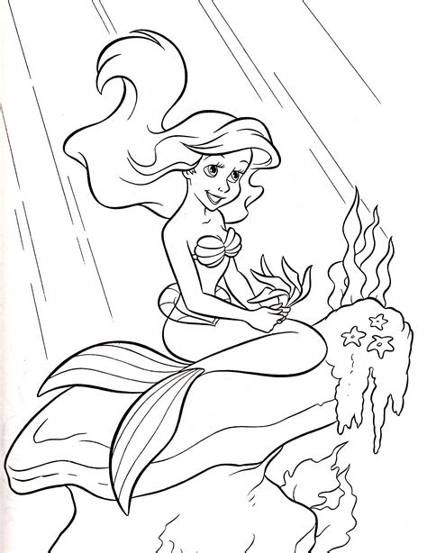 Walt Disney Coloring Pages Princess Ariel Walt Disney Characters