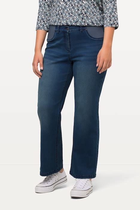 Wide Leg Mary Jeans Blue Denim Ulla Popken