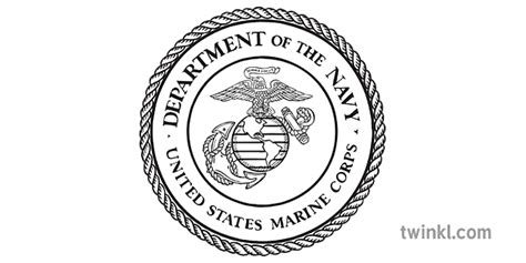 Usmc Logo Black And White