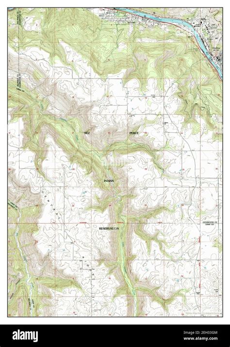 Orofino idaho map Cut Out Stock Images & Pictures - Alamy