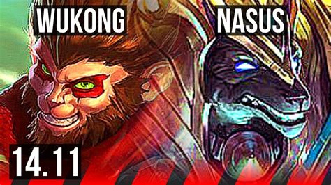 Wukong Vs Nasus Top Solo Kills Games K Comeback Euw