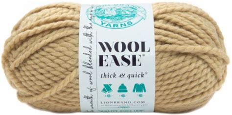 Lion Brand Wool Ease Thick Quick Yarn Peanut 1 Count Kroger