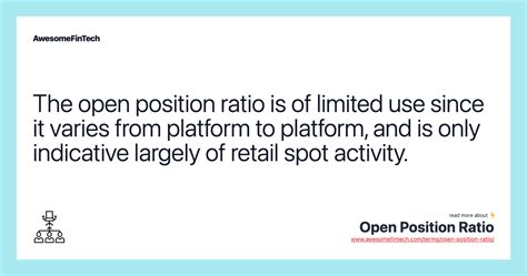 Open Position Ratio Awesomefintech Blog