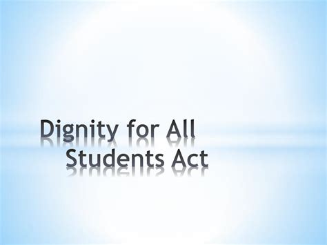 Ppt Dignity For All Students Act Powerpoint Presentation Free