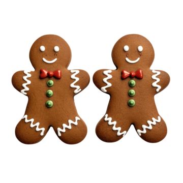 Pair Of Christmas Gingerbread Men Gingerbread Gingerbread Man Cookie