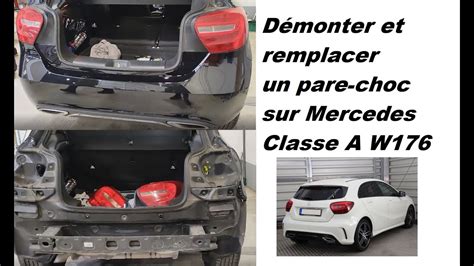 Démonter et remplacer un pare choc arrière sur Mercedes Classe A W176