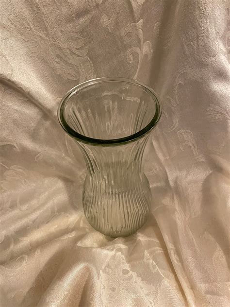 Clear Vintage Hoosier Glass Vase 4087 A Etsy