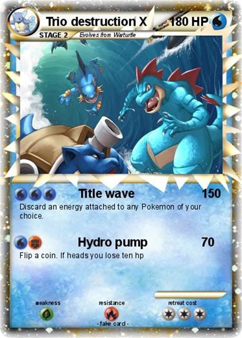 Pokémon Trio Destruction X Title Wave My Pokemon Card