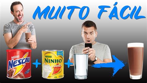 COMO FAZER NESCAU LEITE EM PÓ MUITO FÁCIL PRÁTICO E GOSTOSO