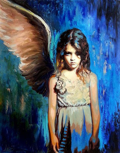 Fallen Angel Painting by Svilen And Lisa