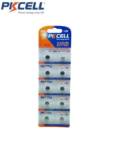 PKCELL AG1 LR621 LR60 SR621 SR621SW 164 364A 364 Alkaline Button Cell