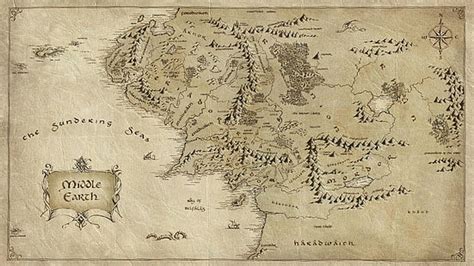 Erebor The Lonely Mountain Middle Earth Map Middle