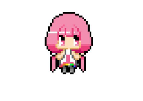 Anime Girl Pixel Art By Amaterasuakira1 On Deviantart