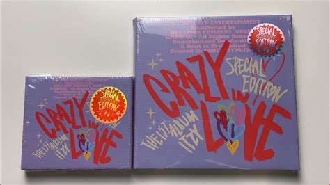 Unboxing Itzy St Studio Album Crazy In Love Special Editions