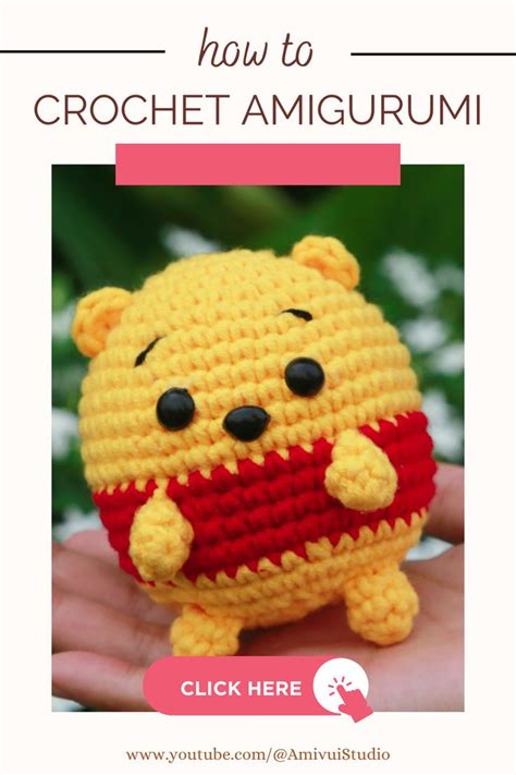 VSP004 Pooh Bear Amigurumi Crochet Pattern Video Tutorial