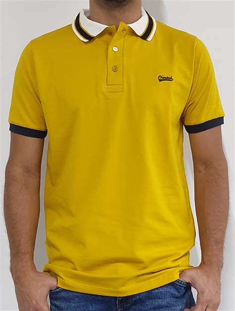 Camisetas Tipo Polo Para Hombre Ruffos Ref 69336 Mostaza