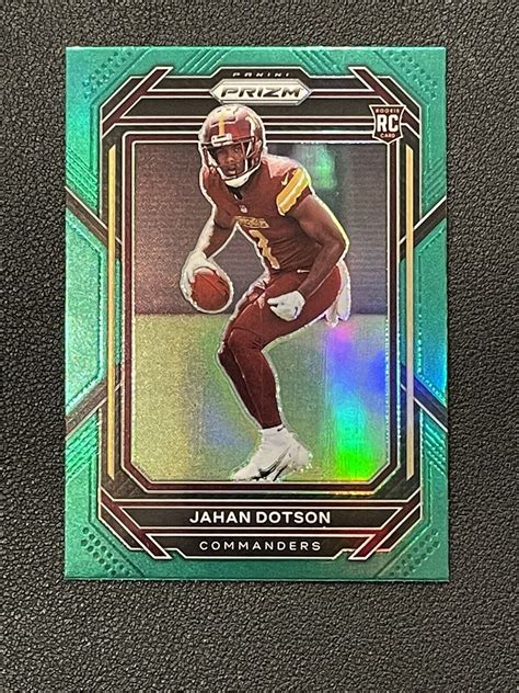 Panini Prizm Jahan Dotson Rookie Green Prizm Retail Rc