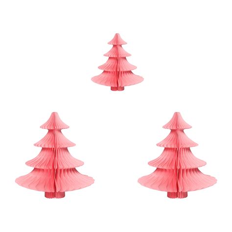 2024 Paper Honeycomb Hanging Ornaments With Magnet For Christmas Tree Decoration Xmas Festival