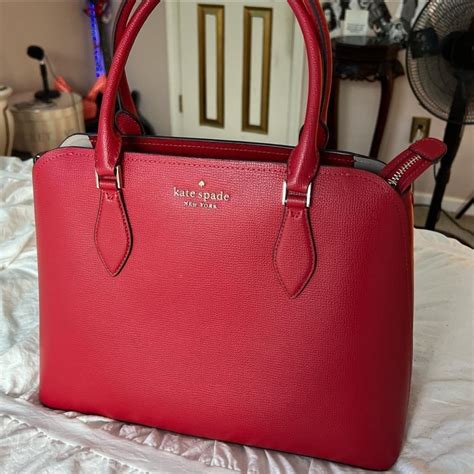 Kate Spade Red Tote Red Brand New Kate Spade Bag Depop