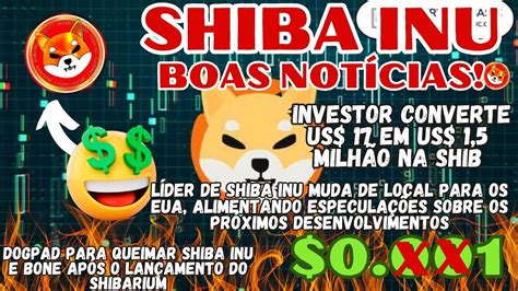 Shiba Inu Investidor Converte Us Em Us Milh O Na Shib Boas