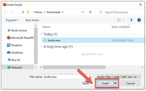 Как включить звук на презентации powerpoint