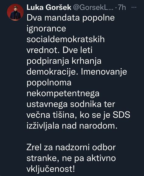 Bojanpo Ar On Twitter Luka Gor Ek Ni La V Politiki Nikoli Nikjer