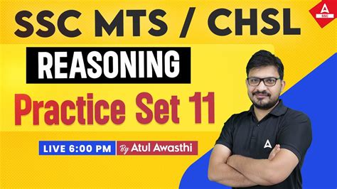 Ssc Chslmts 2024 Reasoning Classes By Atul Awasthi Sir Ssc