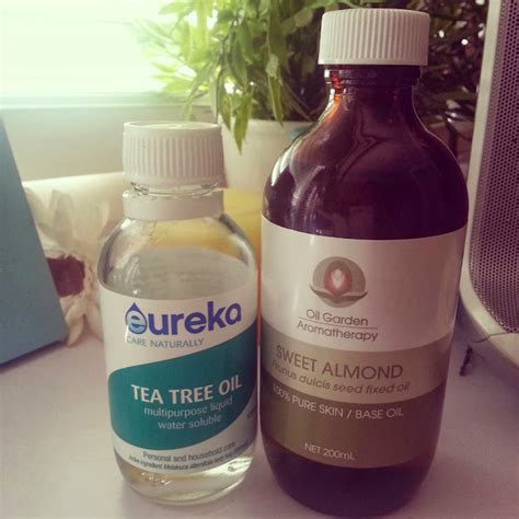 Tea Tree Oil And Sweet Almond Oil ~ Blush And Crush Beauty Health Fitness And Food Blog