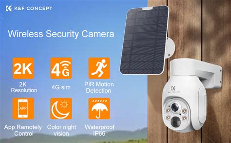 K F Concept Outdoor Security Camera Solar G Camera Lte Wireless Pir