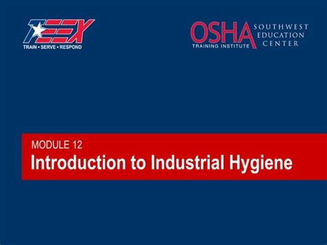 Fy F Ht Intro Industrial Hygiene Ppt