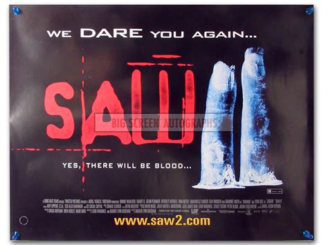 Saw 2 Quad Poster Big Screen Autographs