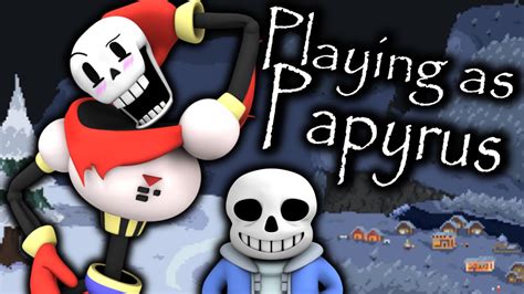 Playing As The Great Papyrus Papyruss Big Christmas Adventure